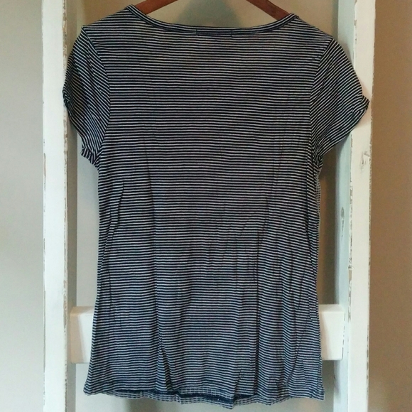 Gap Striped Tee with Sequins, Size M - Picture 2 of 6